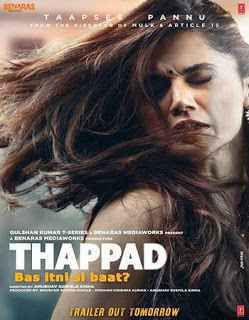 Thappad Poster Thappad 2020