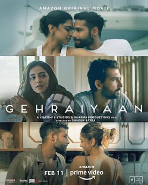 Gehraiyaan Poster Gehraiyaan 2022 Amazon Prime