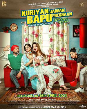 Kuriyan Jawan Bapu Preshaan Poster Kuriyan Jawan Bapu Preshaan 2021