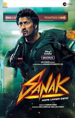 Sanak Poster Sanak 2021 Hotstar