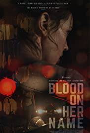 BLOOD ON HER NAME Poster